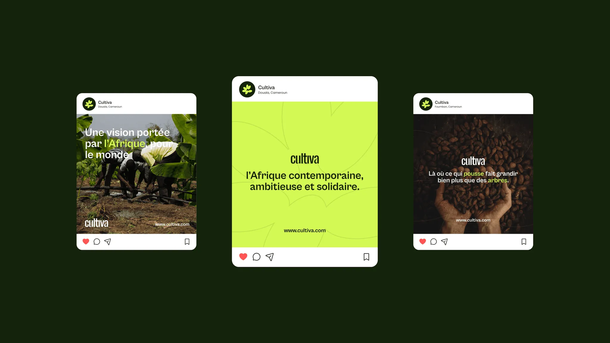 Cultiva social media posts