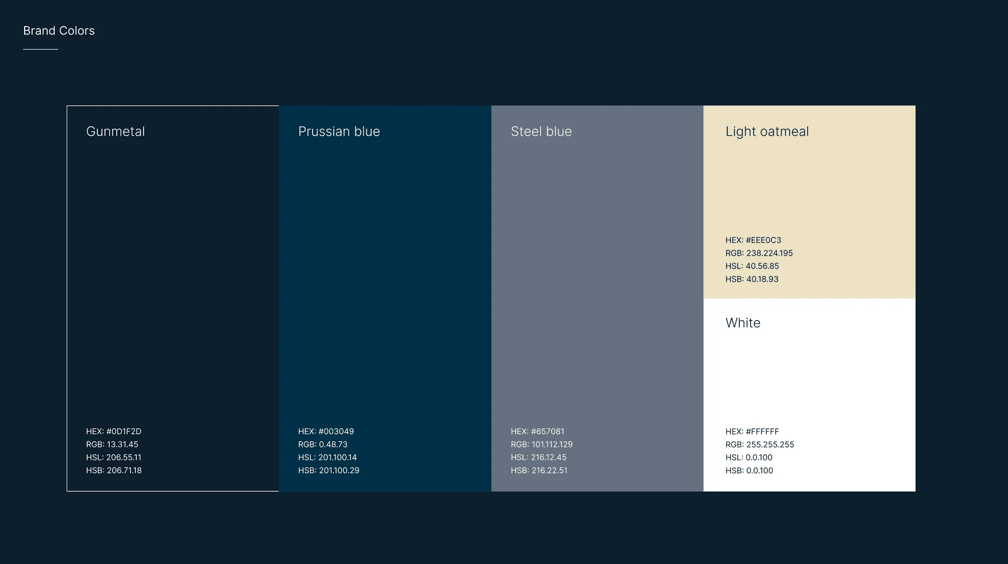 PGS colour palette in navy, blue, grey and sand