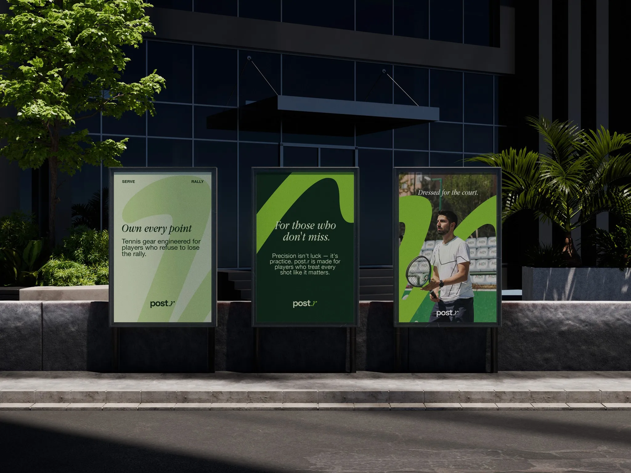 post.r billboard in a city street