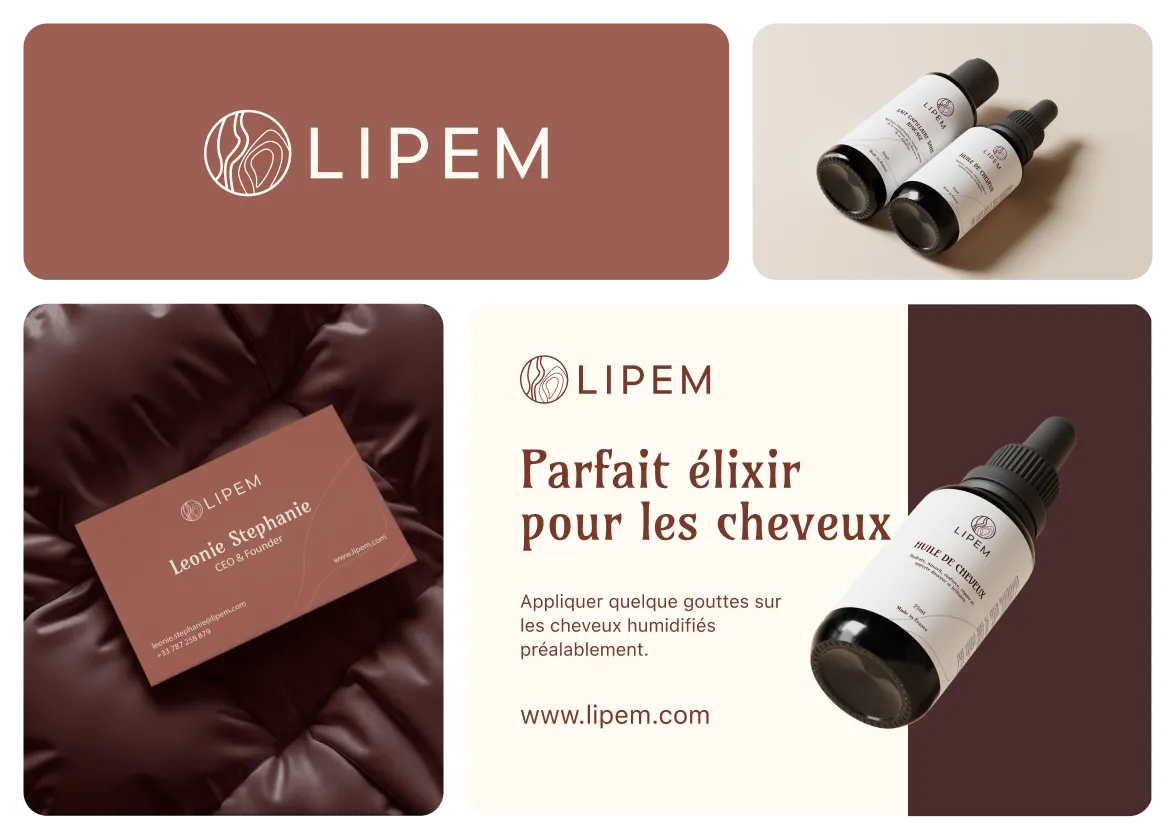 Lipem brand identity by Logomint