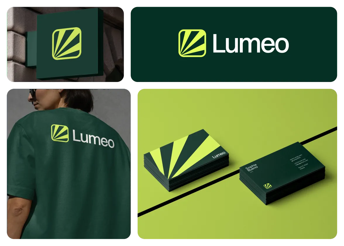 Lumeo brand identity by Logomint