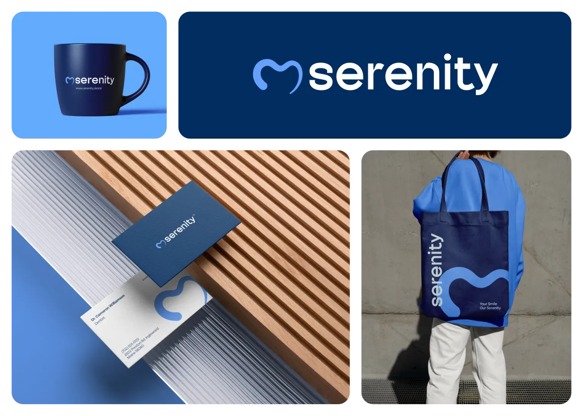 Serenity brand identity by Logomint