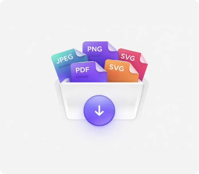 Folder of source files in JPEG, PNG, PDF and SVG formats