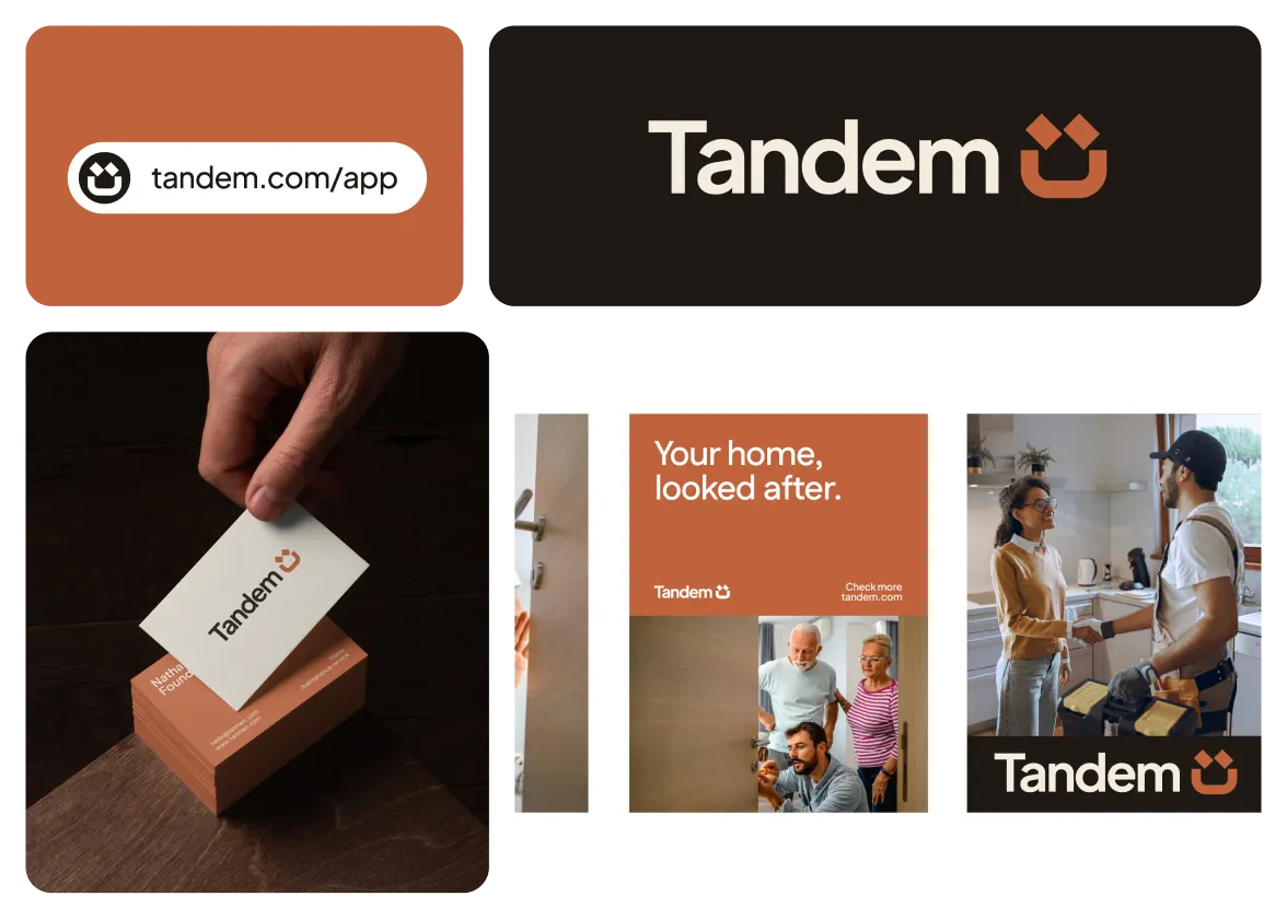 Tandem brand identity by Logomint
