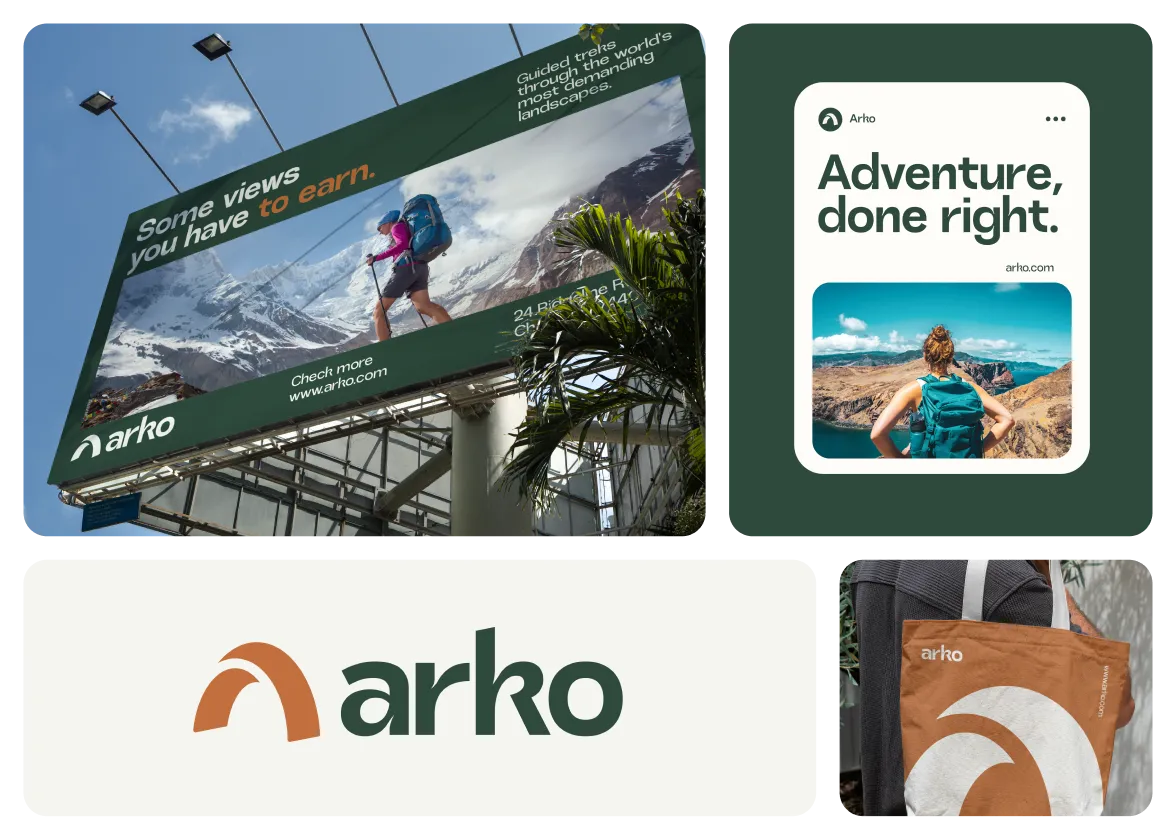 Arko brand identity by Logomint
