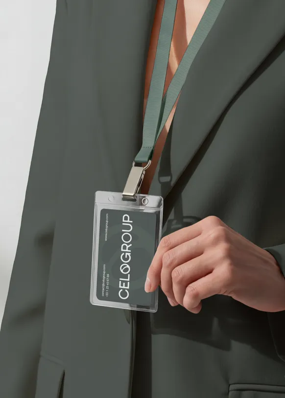 Celogroup ID card, brand identity by Logomint