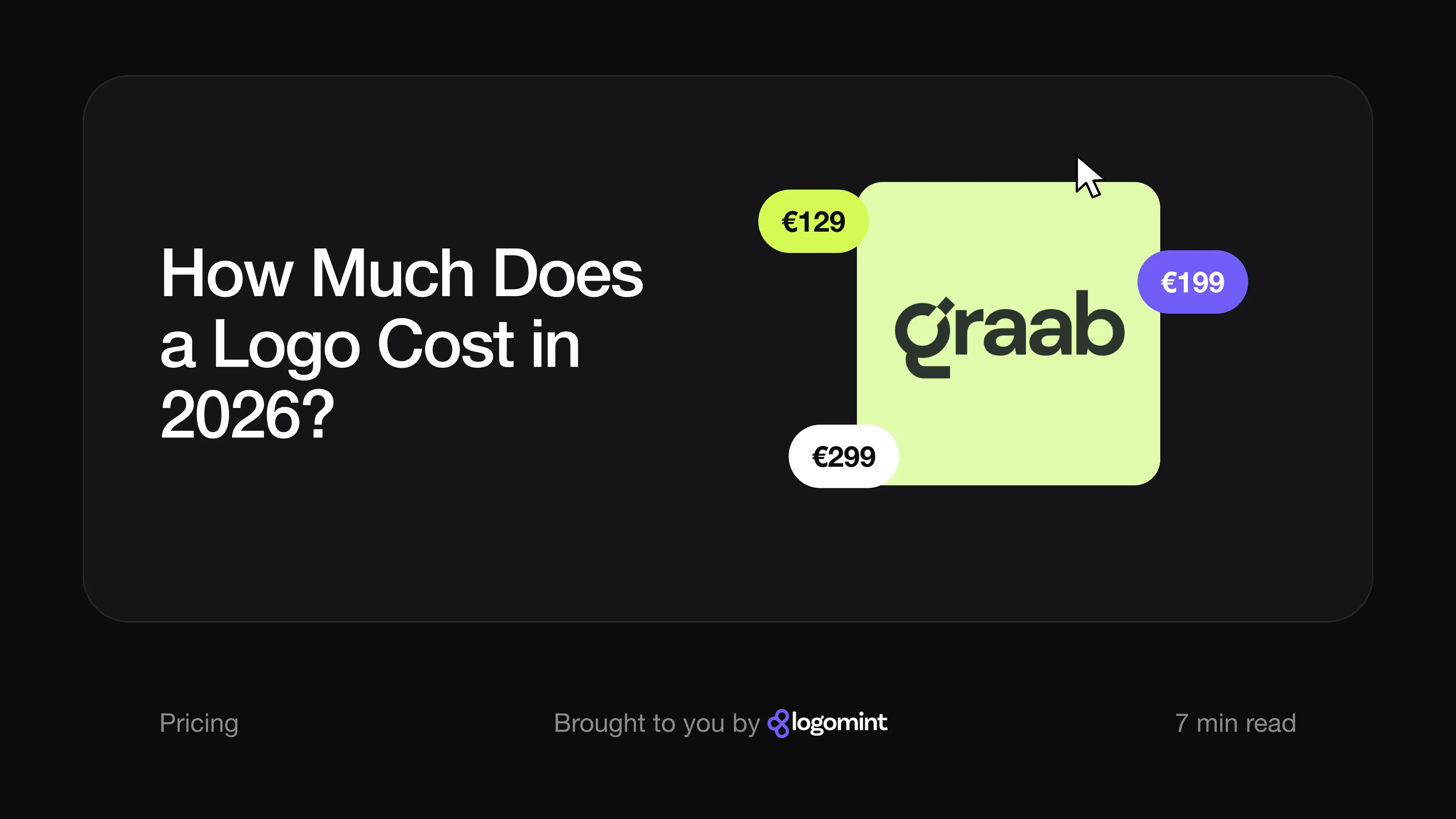 Cover comparing a cheap logo with a €5,000 agency logo