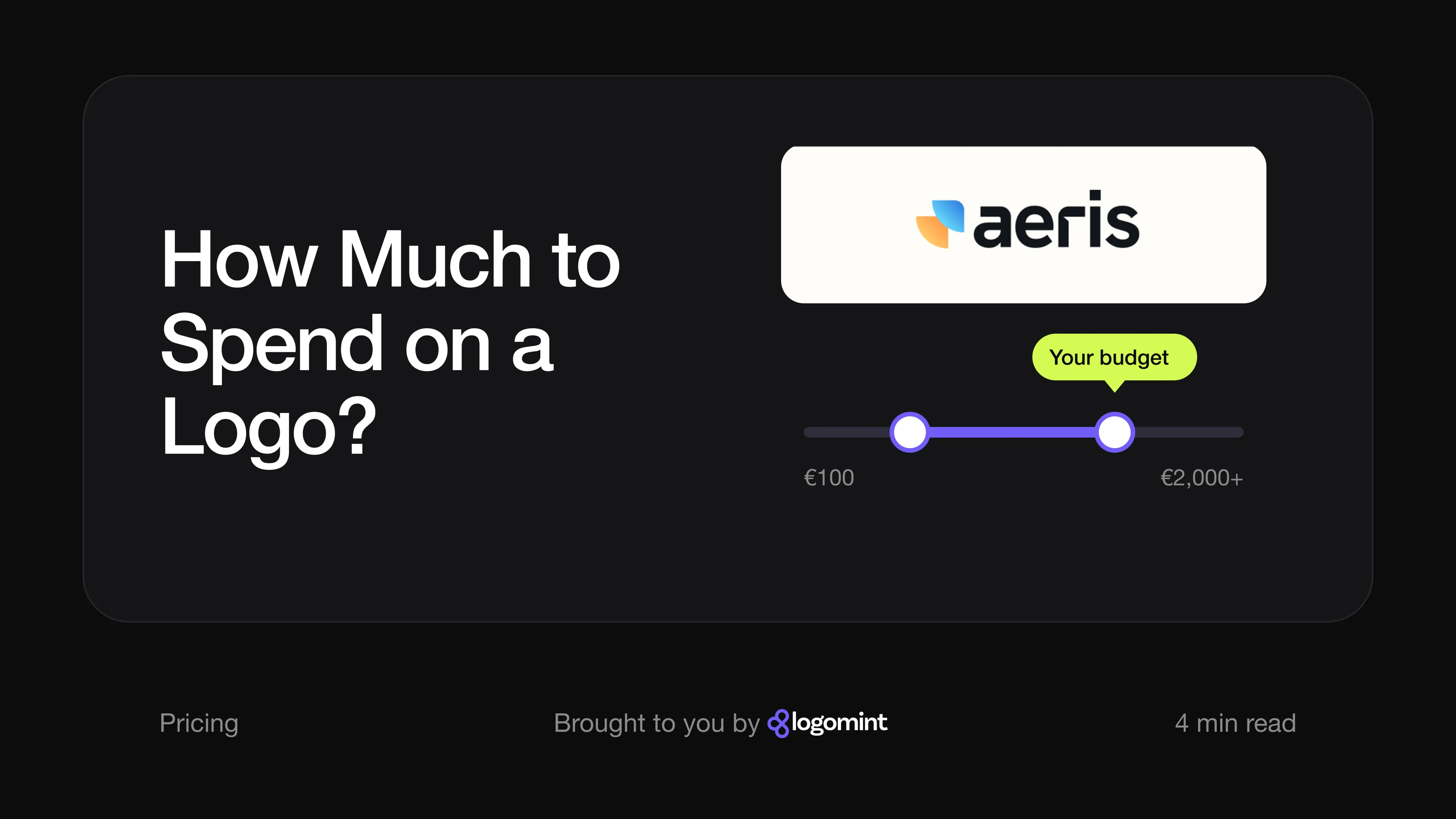 Cover asking how much a logo costs in 2026