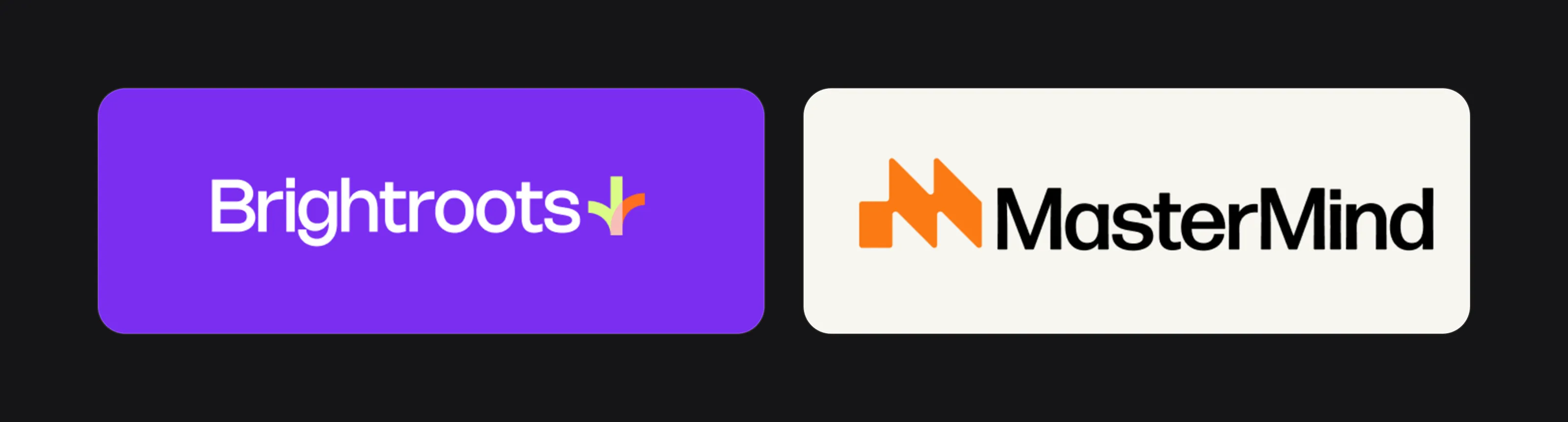 Two education logos designed by Logomint: Brightroots and MasterMind