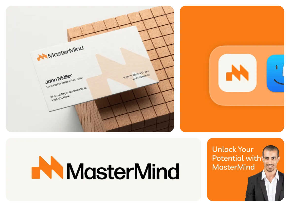 Mastermind brand identity by Logomint